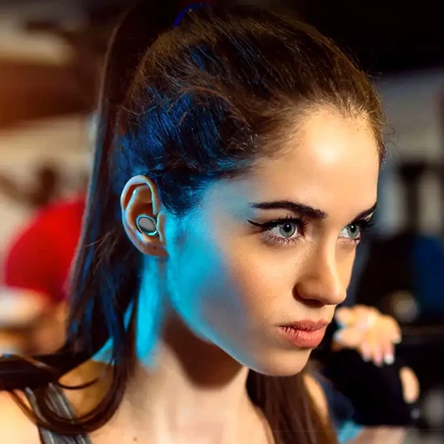 Бездротові навушники Bluetooth з функцією повербанк 2000мАч накладні чорні TWS BTH-F9-5 - зображення 2