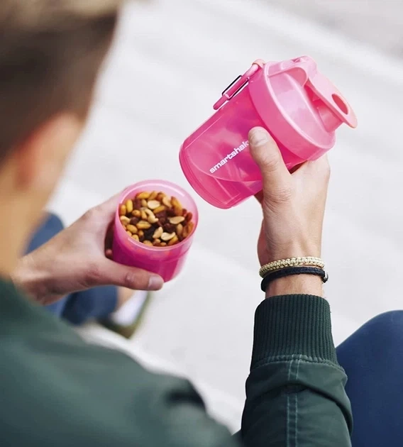 Шейкер SmartShake Original2Go 600 мл NEON Pink (365801) - зображення 4
