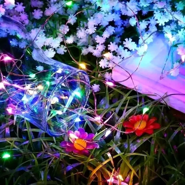Гирлянда Роса 20м 200LED разноцветная электрическая для украшения елки и помещений - Фото 8 Гирлянда Роса 20м 200LED разноцветная электрическая для украшения елки и помещений - изображение 8