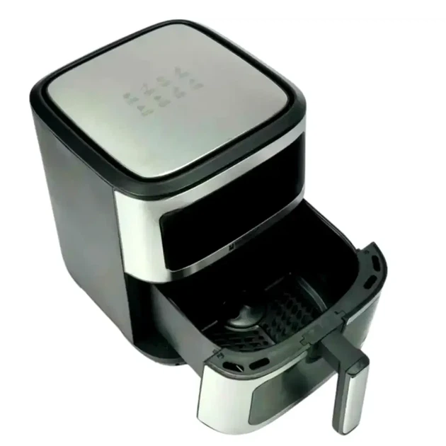 Аерофритниця Hoffmans HM-791 Pro Chef Edition потужність 1000 Вт 6 режимів нержавіюча сталь срібляста безмасляна фритюрниця - зображення 7