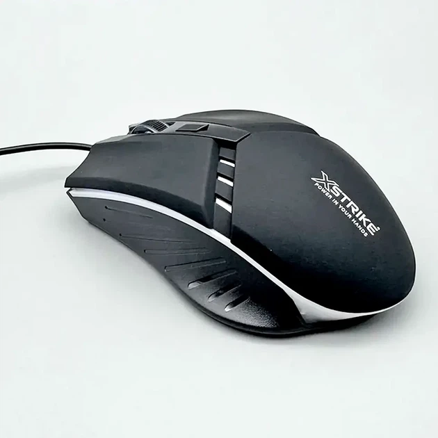 Комплект клавіатура миша RGB USB килимок навушники XSTRIKE XS-2030 для ігор чорний метал силіконове покриття - зображення 5