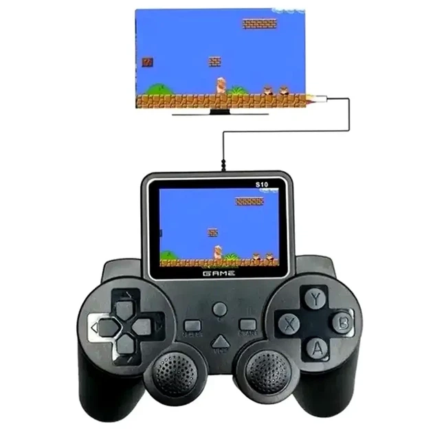 Игровая приставка портативная с экраном 3 дюйма 900 игр для развлечений модель S10 цвет черный - изображение 3