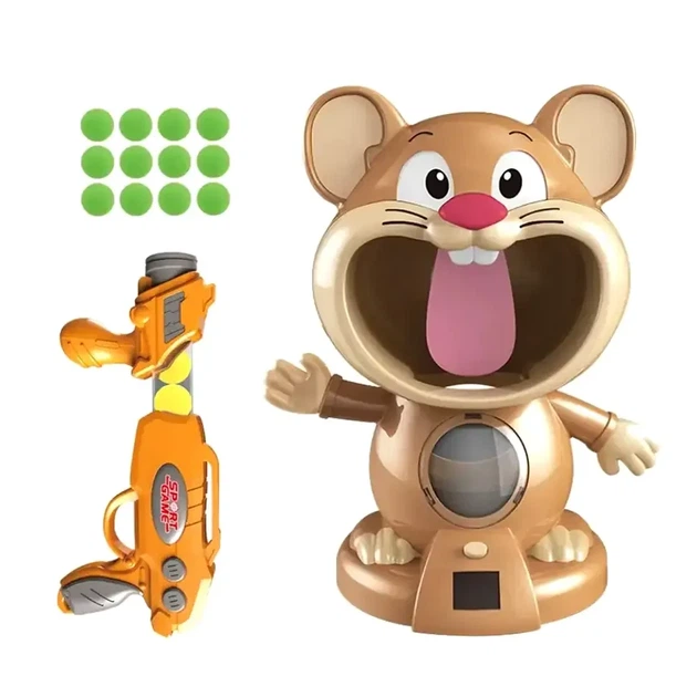 Интерактивный тир Мышонок Joy Acousto-Optic Hamster 1970A с бластером звуковыми эффектами для детей от 3 лет из пластика - изображение 5
