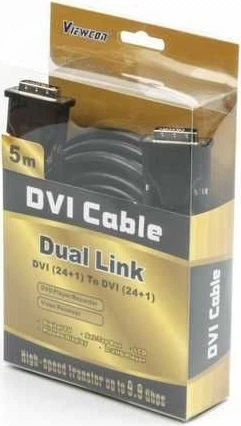 Кабель Viewcon DVI-D - DVI-D (Dual Link) 5 м Black (VD104-5M) - изображение 2