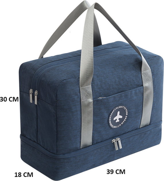 Сумка для спортзалу Hedo 30 x 18 x 39 см Темно-синя (5904041130007) - зображення 2