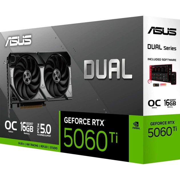 Видеокарта Asus Dual GeForce RTX 5060 Ti 16GB OC Edition (DUAL-RTX5060TI-O16G) UA [135968] - изображение 8