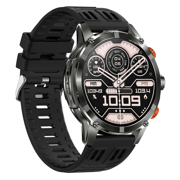 Смарт годинник чоловічий LEMFO CF55 Black (пульсометр, дзвінки, ліхтарик) - Фото 13 Смарт годинник чоловічий LEMFO CF55 Black (пульсометр, дзвінки, ліхтарик) - зображення 13