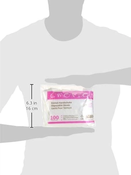 Одноразовые перчатки Efalock Emotion 100 шт. из тисненного полиэтилена - изображение 3