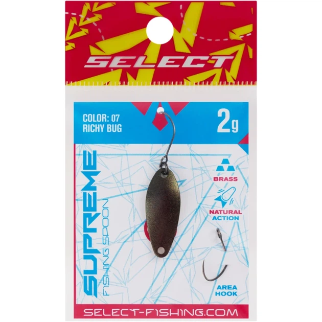Блешня Select Supreme 2.0g 27mm #07 Richy Bug - зображення 2