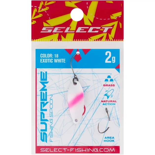 Блешня Select Supreme 2.0g 27mm #18 Exotic White - зображення 2