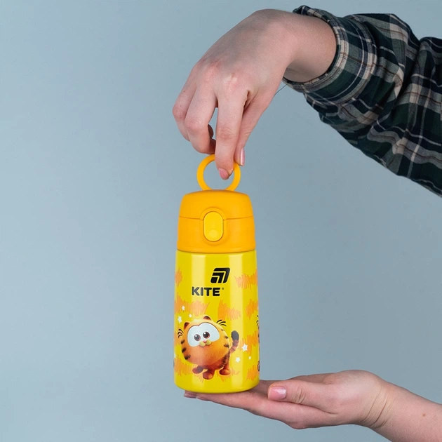 Термос KITE GF25-1261 Garfield, з трубочкою 400мл /GF25-1261/ - Фото 6 Термос KITE GF25-1261 Garfield, з трубочкою 400мл /GF25-1261/ - изображение 6