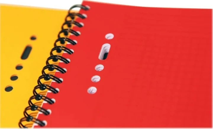 Notatnik Hamelin Oxford Collegeblok A5 Szaro-pomarańczowy-czerwony 80 arkuszy (3020120014111) - obraz 2