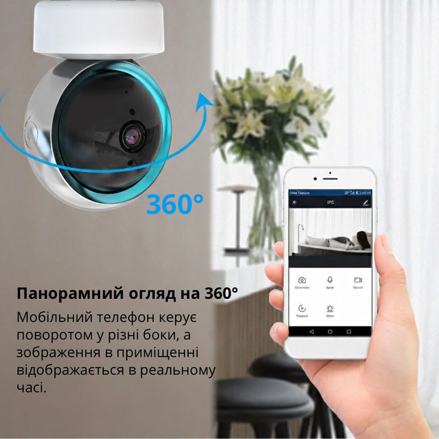 Цифровая Wi-Fi видеоняня с ночным видением и двусторонней связью Deyric SP01 - изображение 8