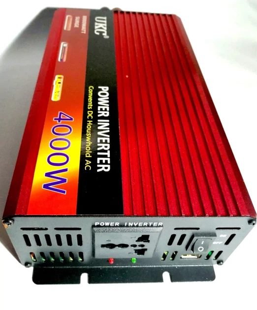 Інвертор перетворювач напруги AC/DC UKC BR-4000M 24V/220V/ 4000WAT - зображення 2
