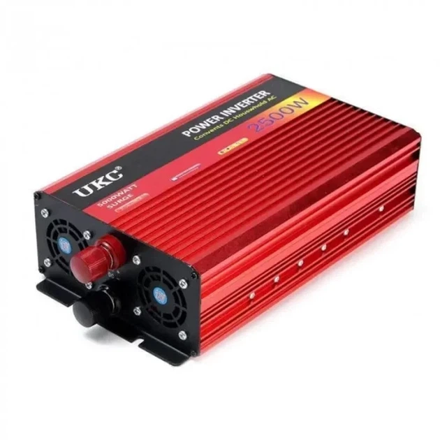 Інвертор перетворювач напруги AC/DC UKC BR-2500M/4820 24V/220V/2500W - зображення 6