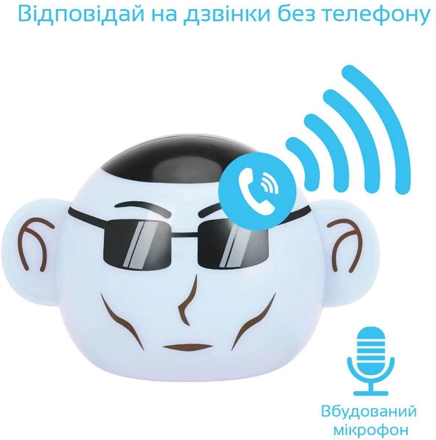 Портативна колонка Promate Ape 3W White (DOCAPEWH) - зображення 5
