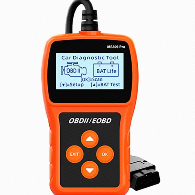 Автосканер OBD MS309PRO 2.4 дюйма рабочее напряжение 5-18 В для диагностики автомобилей - изображение 3