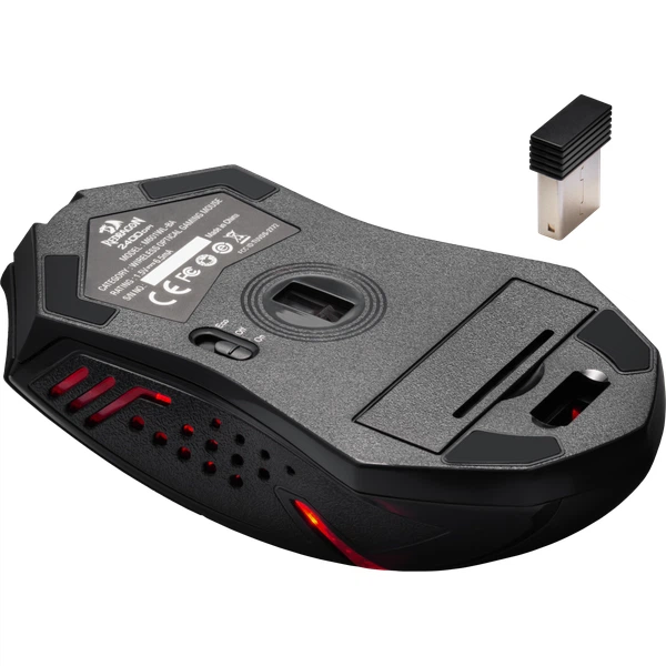 Миша Redragon M601WL-BA Wireless з ігровою поверхнею Black-Red (78227) - зображення 5