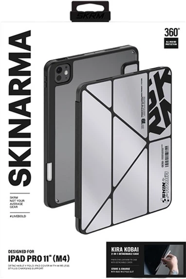 Etui z klapką SkinArma Kira Kobai do Apple iPad Pro 11" (7th gen) Chrome (SK-PDP11G5-KKLSIL) - obraz 4