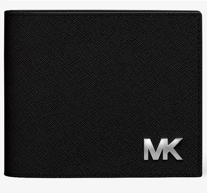 Мужское портмоне Michael Kors Cooper из сафьяновой кожи черное - Фото 1 Мужское портмоне Michael Kors Cooper из сафьяновой кожи черное - изображение 1