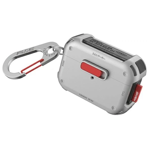Etui SkinArma Mecha do Apple AirPods Pro 2 Chrome (SK-APP2-MECHA-SIL) - obraz 2