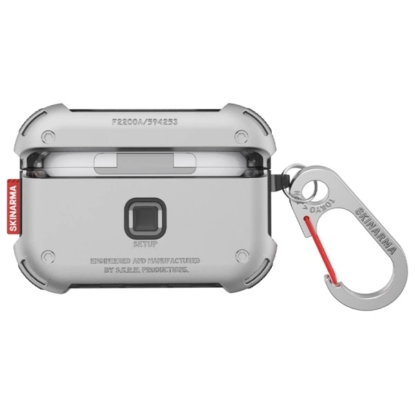 Etui SkinArma Mecha do Apple AirPods Pro 2 Chrome (SK-APP2-MECHA-SIL) - obraz 3
