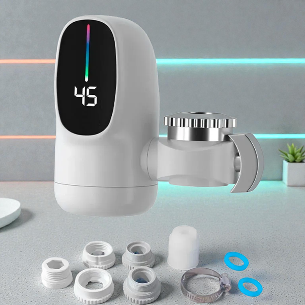 Проточный водонагреватель Zoosen ZSW-D03 с LDC экраном Water Heater + 50°C 3400 W - Фото 7 Проточный водонагреватель Zoosen ZSW-D03 с LDC экраном Water Heater + 50°C 3400 W - изображение 7