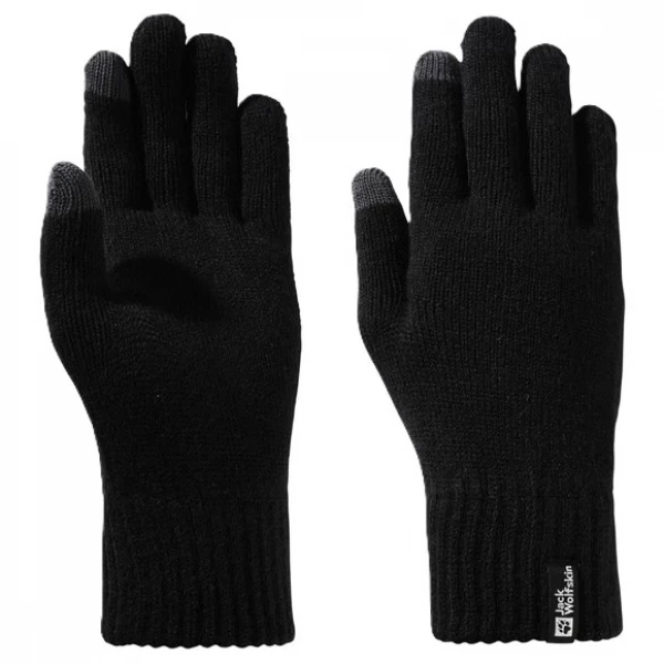 Перчатки Jack Wolfskin Rib Glove L Черный (1109-4064993860146) - Фото 1 Перчатки Jack Wolfskin Rib Glove L Черный (1109-4064993860146) - изображение 1