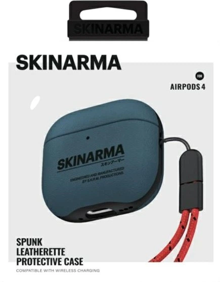 Etui SkinArma Spunk do Apple AirPods 4 Blue (SK-AP4-SPUNK-BLU) - obraz 4