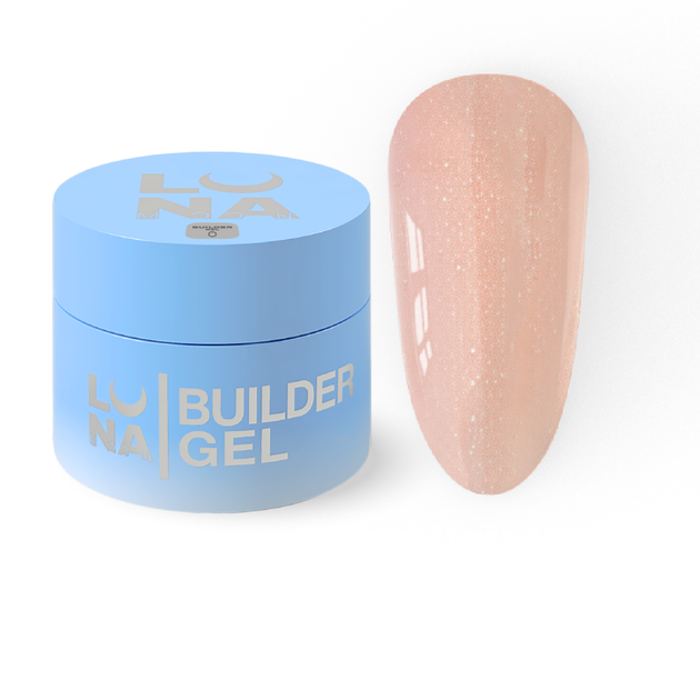 Гель шимер LUNAMoon Shimmer Gel №1 на 30 мл для укрепления, выравнивания и наращивания ногтей - Фото 1 Гель шимер LUNAMoon Shimmer Gel №1 на 30 мл для укрепления, выравнивания и наращивания ногтей - изображение 1