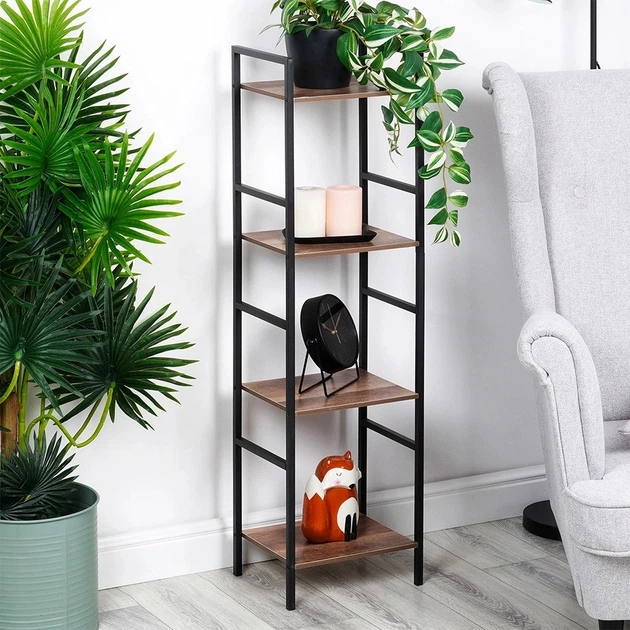 Стелаж металевий Trends 4 You чорний 29.5 × 23.5 × 106.5 см (8721037100595) - зображення 5