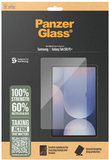 Захисна плівка Panzer Glass Ultra-Wide Fit для Samsung Galaxy Tab S10 FE+ Transparent (PGRTUWFG32649) - зображення 4