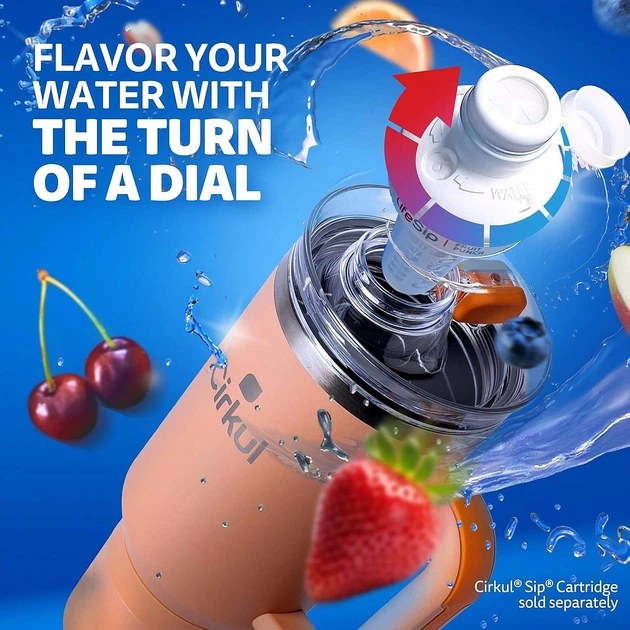 Термокружка Cirkul All-Day StrawSip Apricot Нержавіюча сталь Абрикосова 1183 мл - зображення 5