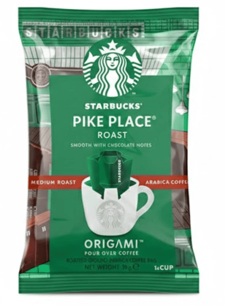 Капельный кофе Starbucks Origami Drip Coffee Pike Place Roast Japan 9г - Фото 1 Капельный кофе Starbucks Origami Drip Coffee Pike Place Roast Japan 9г - изображение 1