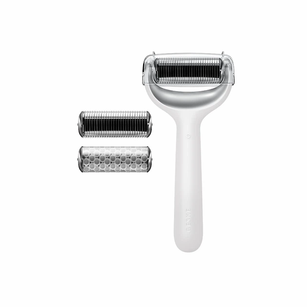 Электронный роллер для лица и тела с микроиглами GESKE MicroNeedle Face&Body Roller 8в1 белый - изображение 3