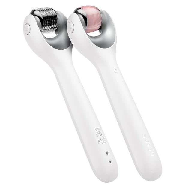 Электронный роллер для лица с микроиглами GESKE MicroNeedle Face Roller 9в1 белый - изображение 5