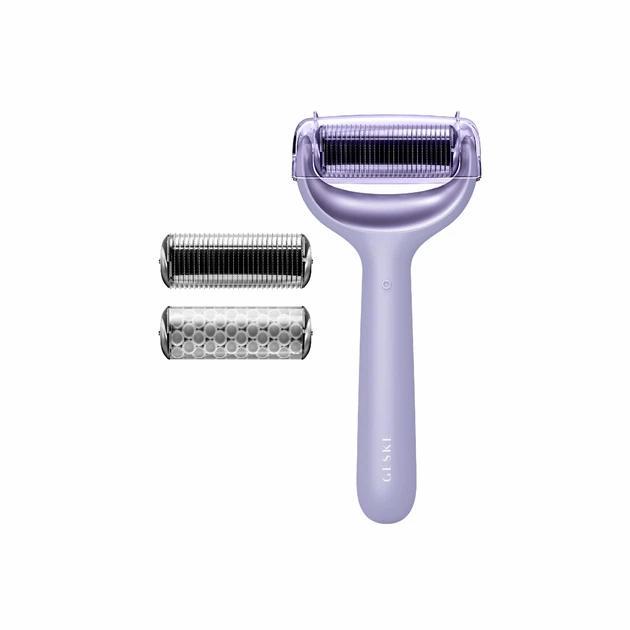 Электронный роллер для лица и тела с микроиглами GESKE MicroNeedle Face&Body Roller 8в1 пурпурный - изображение 3