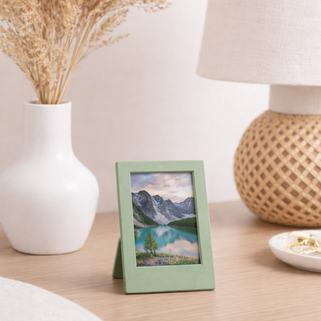 Фоторамка для Fujifilm Instax mini, Canon Zink, Polaroid Go фотографий, 9х6 см Зеленый - изображение 5