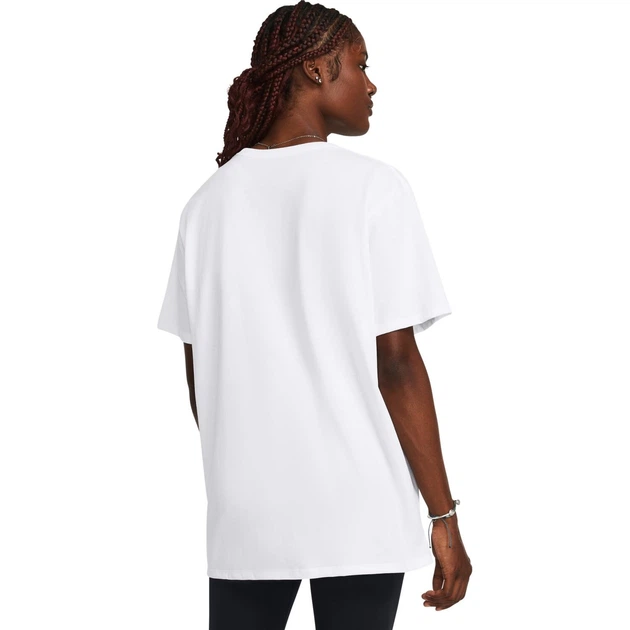 Футболка женская Under Armour CAMPUS OVERSIZE белая XS 1387193-100 - изображение 4