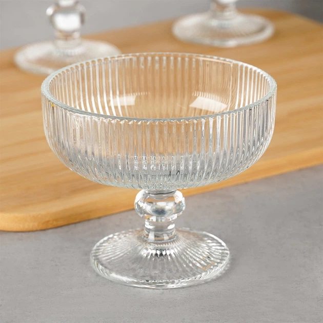 Келихи для морозива Vilde скляні 270 мл 6 шт (5904316496883) - зображення 6