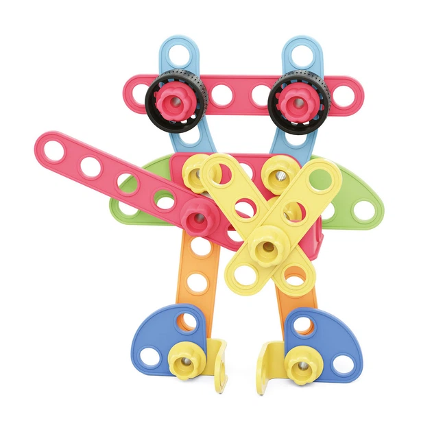 Klocki konstrukcyjne Quercetti Tecno Play Budownictwo ekologiczne 52 elementy (8007905861646) - obraz 4