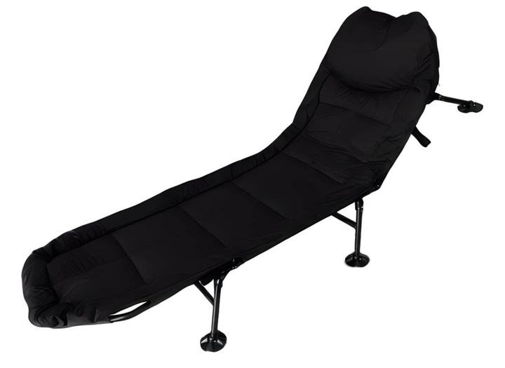 Розкладне ліжко Hedo Premium туристичне 63 x 195 x 32 см Чорне 98231 (5904041148217) - зображення 2