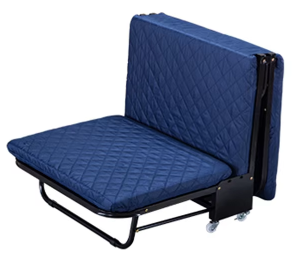 Розкладне ліжко Hedo Premium туристичне 75 x 180 x 26 см Темно-синє 99681 (5904041160974) - зображення 3