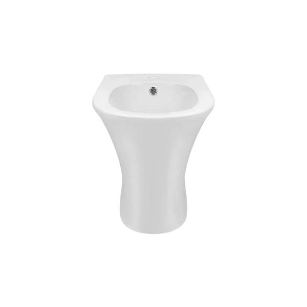 Биде напольное Qtap Presto Керамика Овальное Белое 540×340×400 мм (SD00049173) - изображение 3