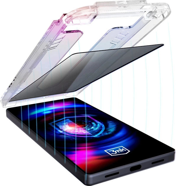 Szkło hybrydowe 3MK Hardglass Max Privacy FrameFit do Samsung Galaxy A16 4G / 5G / A17 4G / 5G (5903108671880) - obraz 5