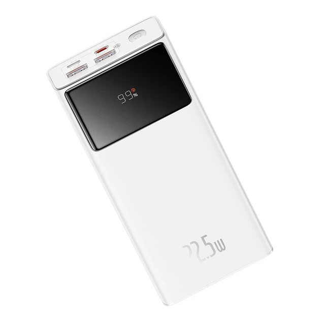 Повербанк 30000 mAh с быстрой зарядкой Baseus EnerFill FP41 Power Bank (22.5W, Type-C, 2xUSB-A). White - изображение 3