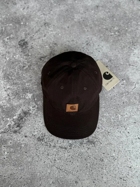 Кепка бавовняна Carhartt бейсболка унісекс всесезонна на кожен день One Size коричневого кольору - Фото 2 Кепка бавовняна Carhartt бейсболка унісекс всесезонна на кожен день One Size коричневого кольору - изображение 2
