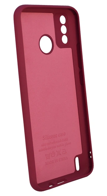 Панель Soft Silicone Case для Tecno Spark 6Go, Бордовий - Фото 2 Панель Soft Silicone Case для Tecno Spark 6Go, Бордовий - изображение 2