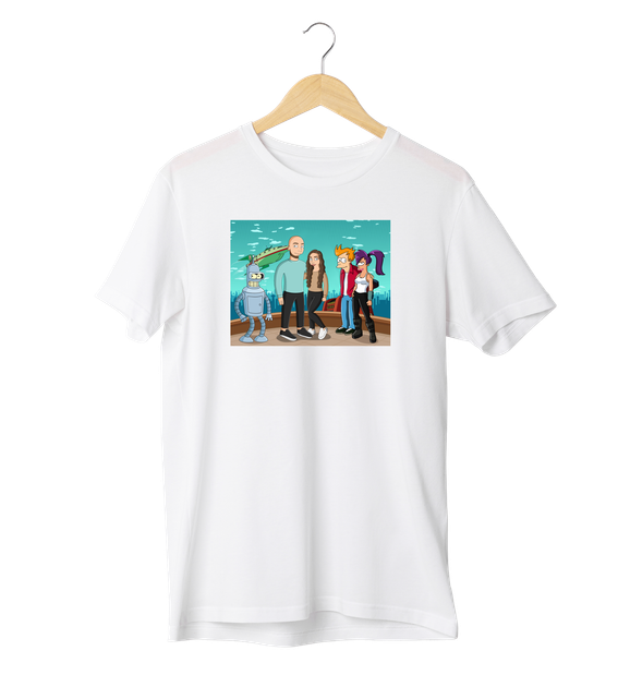 Футболка Ponty Shop з вашим фото "Футурама" - Білий - M - Фото 1 Футболка Ponty Shop з вашим фото "Футурама" - Білий - M - зображення 1