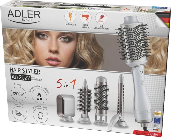 Стайлер Adler AD 2027 5 в 1 Шампань - зображення 15